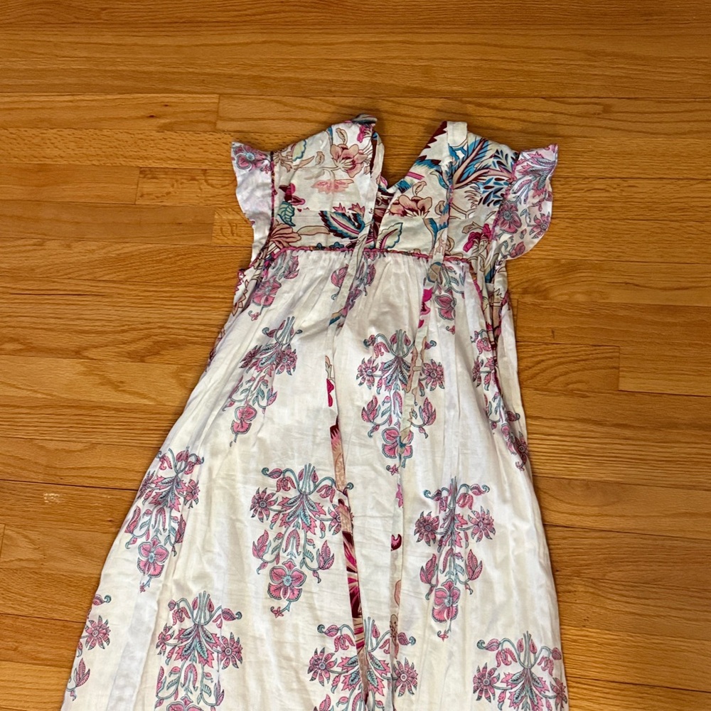 Alix of Bohemia Gia Contessa Dress | White Multi Print Maxi S - Picture 5 of 7